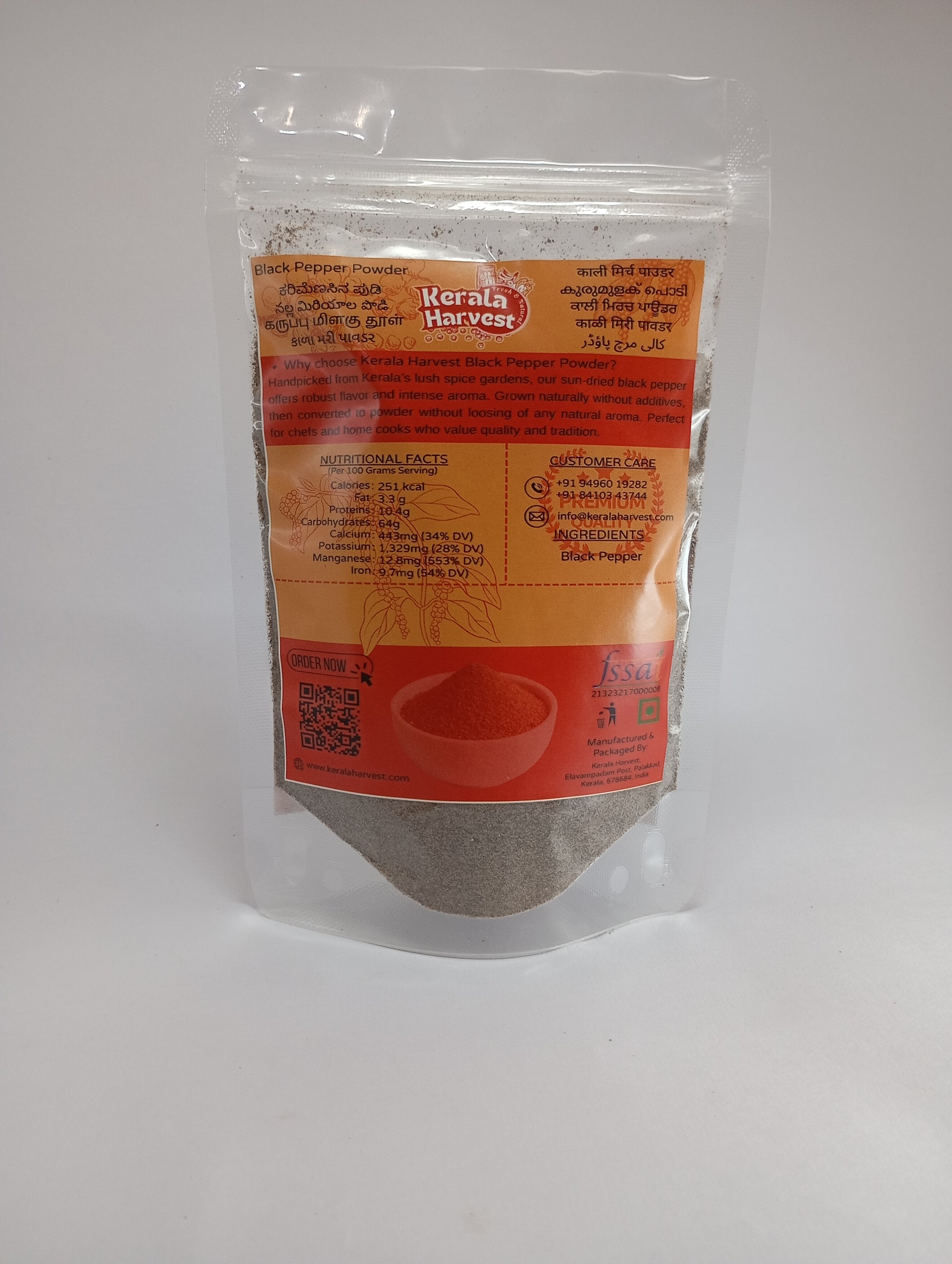 Kerala Harvest Premium Quality Black Pepper Powder