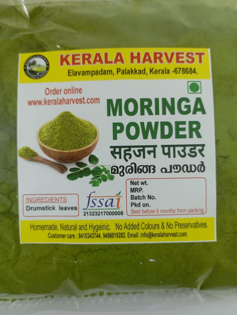 Kerala Harvest Premium Quality Moringa Powder