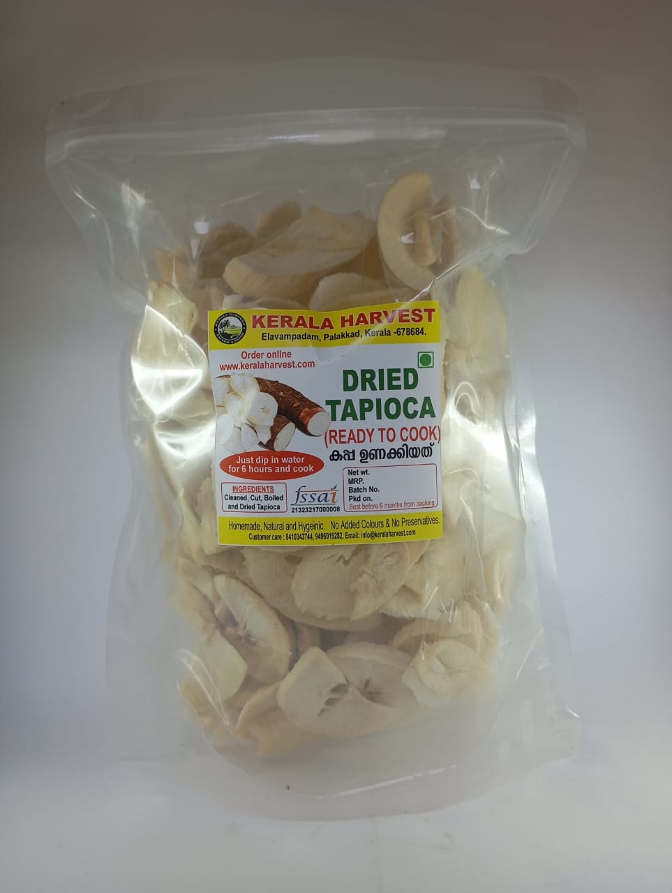 Kerala Harvest Premium Quality Dried Tapioca